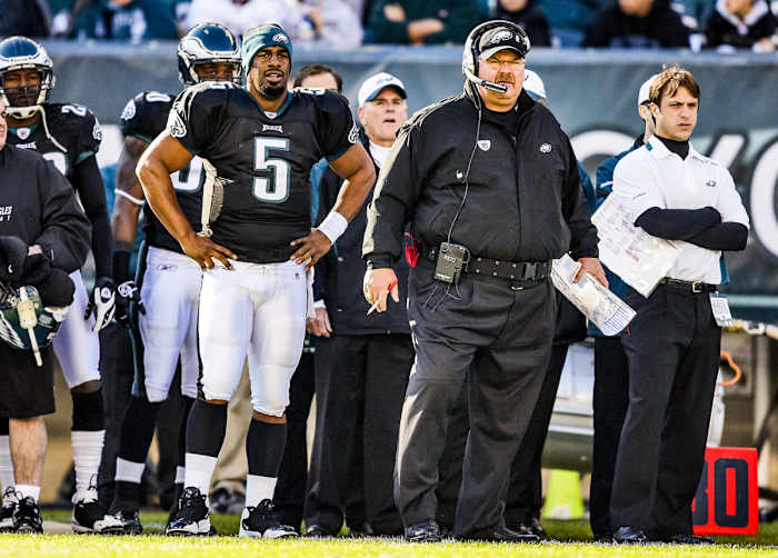 Donovan McNabb and Andy Reid, with the Eagles